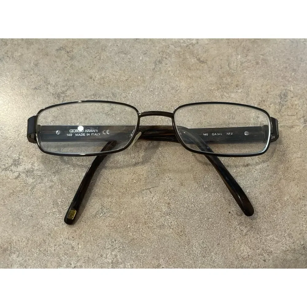 Giorgio Armani Eyeglasses Frames GA349 NFJ Tortoise Rectangular 52-17-140‎
